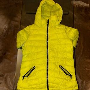 DKNY Neon Yellow Puffer Jacket